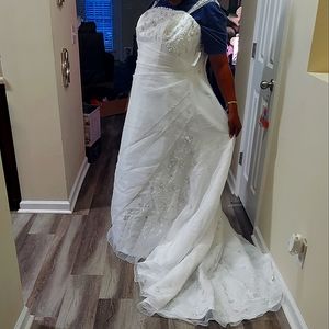 Convertible strap Wedding Dress